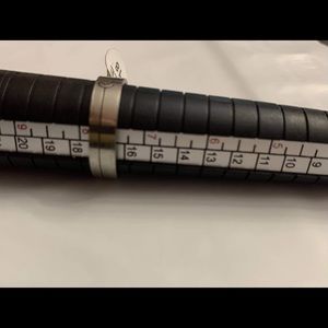 Men/women Stainless Steel Brick Band. Size 7.5